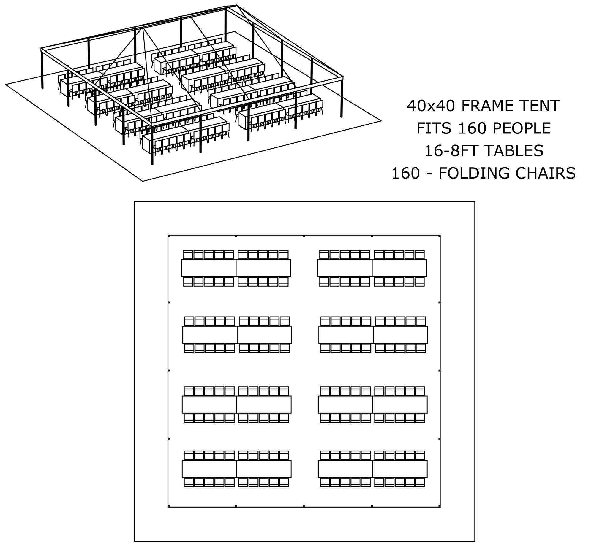 40x60 High Peak Marquee Tent