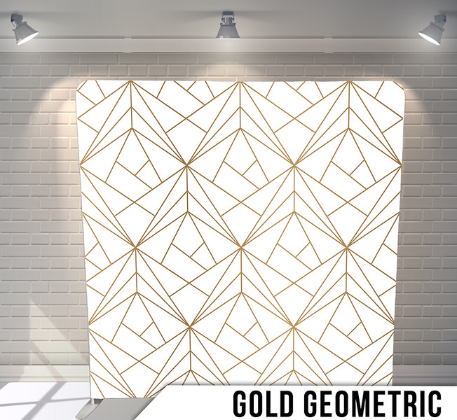 Gold Geometric Photo Backdrop 