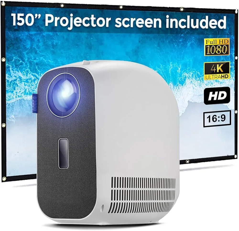 Video Projector & 150" Projector Screen