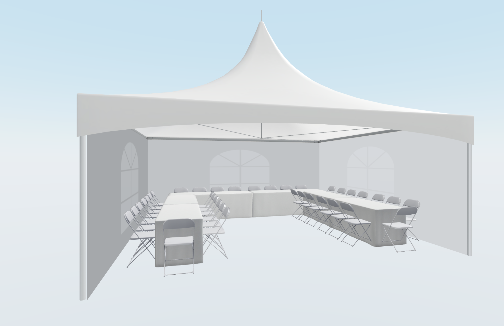 40 x 40 High Peak Frame (Marquee) Tent
