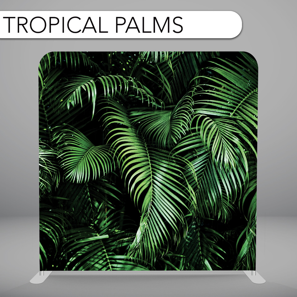 Tropical Palms Photo Booth Backdrop